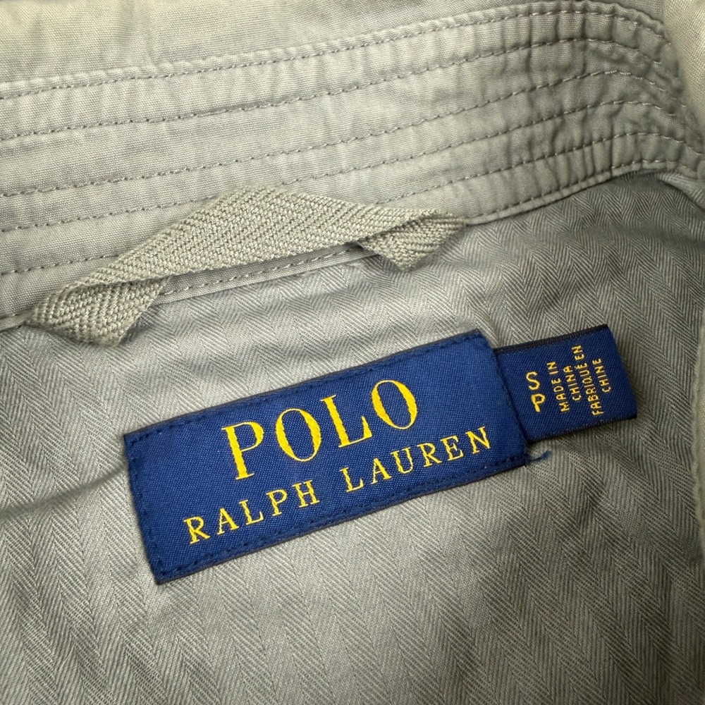 Polo Ralph Lauren Jacket Men's S Gray Full Zip Harrington Bi-Swing Twill Pony - Picture 3 of 10